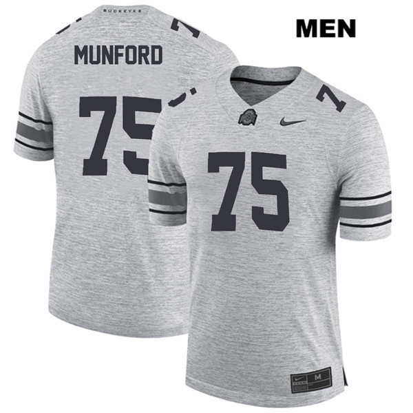 Ohio State Buckeyes Men's Thayer Munford #75 Gray Authentic Nike College NCAA Stitched Football Jersey RT19Y37EH